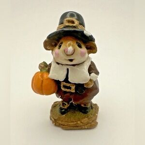 Wee Forest Folk Peter's Pumpkin M-118 Annette Petersen 1984 WFF Pilgrim Fall